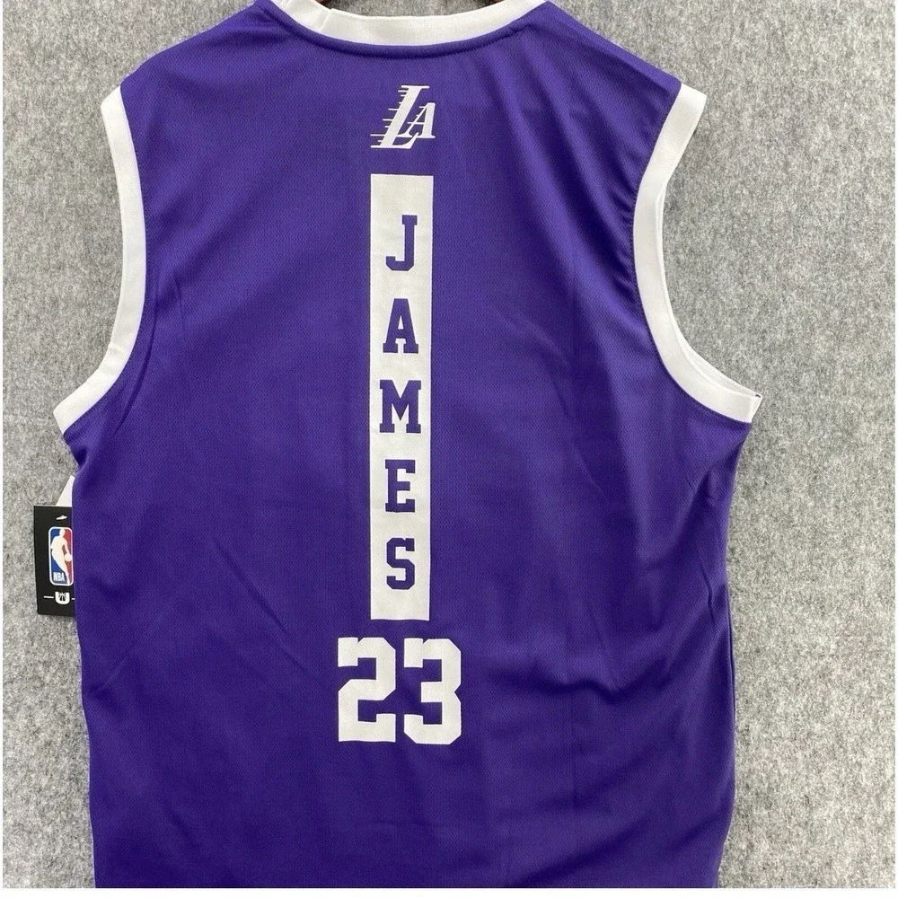 Los Angeles Lakers Lebron‎ James Jersey #23 Men L Basketball Club Who's The Man